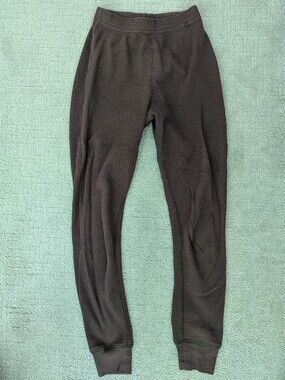 Noble Women's Thermal Waffle Knit Long Johns - Brown New Like No stains
